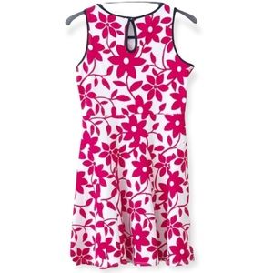 NWT Soprano Darling Red & White Sleeveless Dress W/ Keyhole In Back